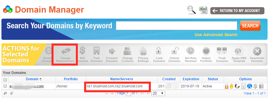 虚拟主机Bluehost的域名解析-含Namesilo域名绑定到bluehost