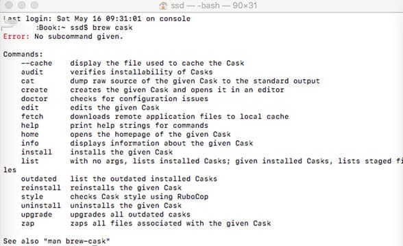 HOMEBREW CASK